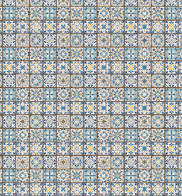 Estor enrollable de tela mandala