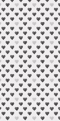 Estor opaco con diseño de corazones oscuros