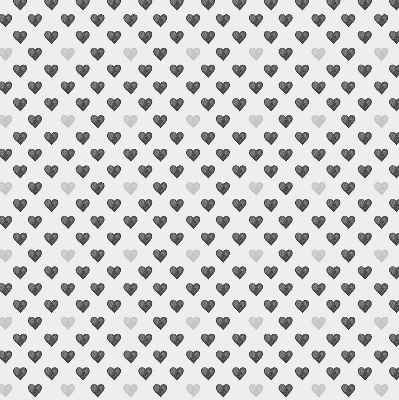 Estor opaco con diseño de corazones oscuros