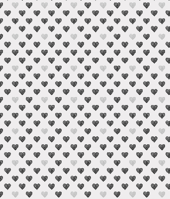 Estor opaco con diseño de corazones oscuros