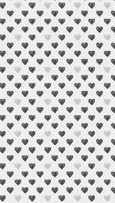 Estor opaco con diseño de corazones oscuros