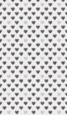 Estor opaco con diseño de corazones oscuros