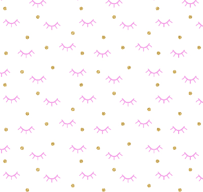 Estor decorativo con cejas dibujadas y puntos