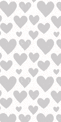 Estor opaco con corazones grises