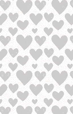 Estor opaco con corazones grises