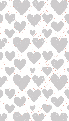 Estor opaco con corazones grises