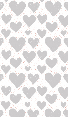 Estor opaco con corazones grises