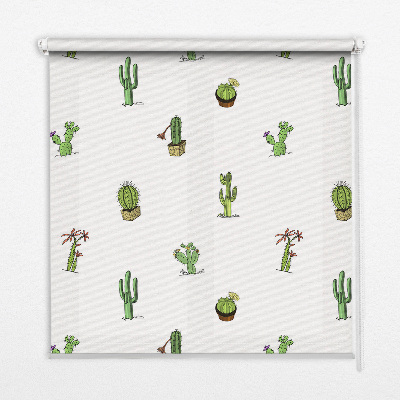 Estor enrollable de tela cactus