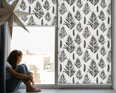 Estor opaco de hojas pintadas