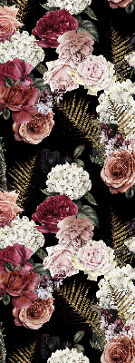 Estor decorativo de un ramo de rosas