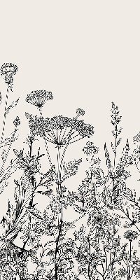 Estor opaco en color flores grises