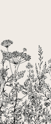 Estor opaco en color flores grises