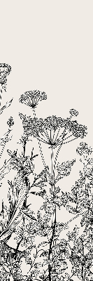 Estor opaco en color flores grises