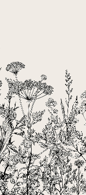 Estor opaco en color flores grises
