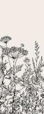 Estor opaco en color flores grises