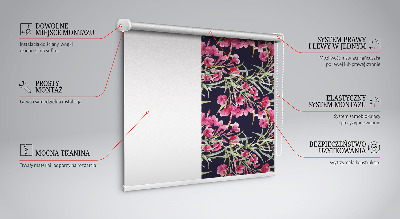 Estor decorativo flor exótica