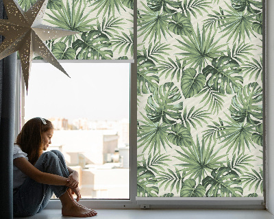 Estor decorativo con diseño de varias hojas