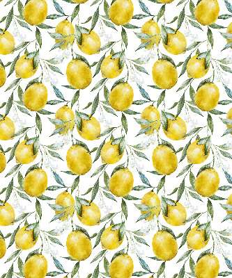 Estor enrollable de tela con diseño de limones