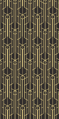 Estor decorativo de patrón amarillo