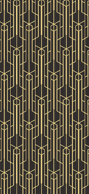 Estor decorativo de patrón amarillo