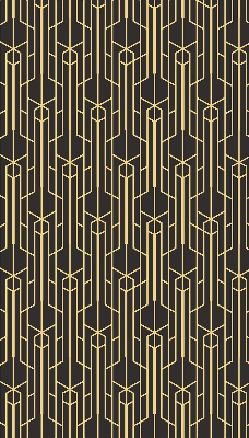 Estor decorativo de patrón amarillo