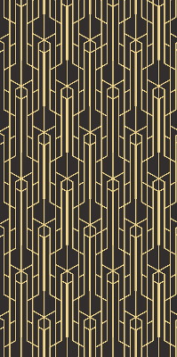Estor decorativo de patrón amarillo