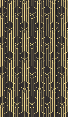 Estor decorativo de patrón amarillo