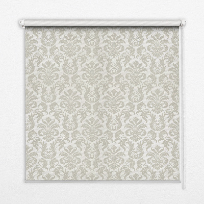 Estor enrollable de tela de patrón beige