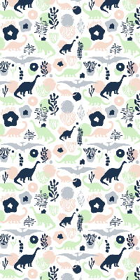 Estor decorativo con dinosaurios coloridos