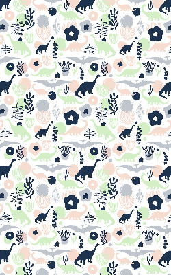 Estor decorativo con dinosaurios coloridos