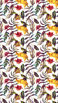 Estor enrollable de tela de flores coloridas