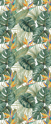 Estor decorativo de plantas tropicales