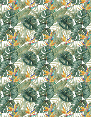Estor decorativo de plantas tropicales