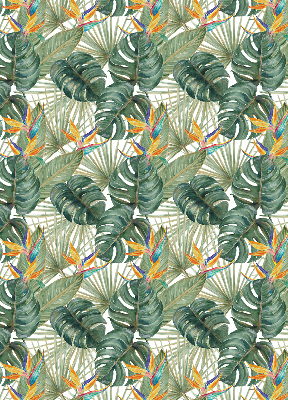 Estor decorativo de plantas tropicales