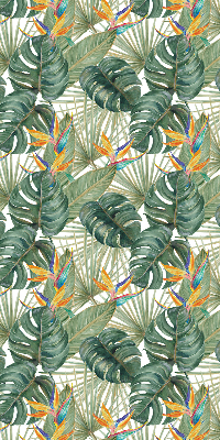Estor decorativo de plantas tropicales