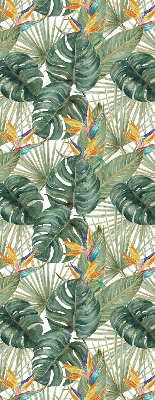 Estor decorativo de plantas tropicales