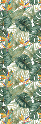 Estor decorativo de plantas tropicales
