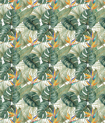 Estor decorativo de plantas tropicales