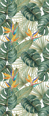 Estor decorativo de plantas tropicales