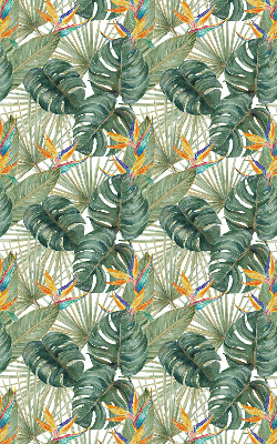 Estor decorativo de plantas tropicales