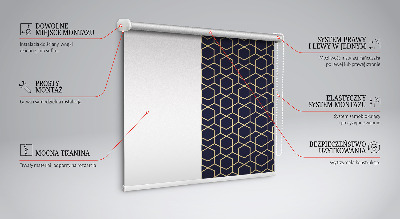 Estor decorativo tipo cubo 3D
