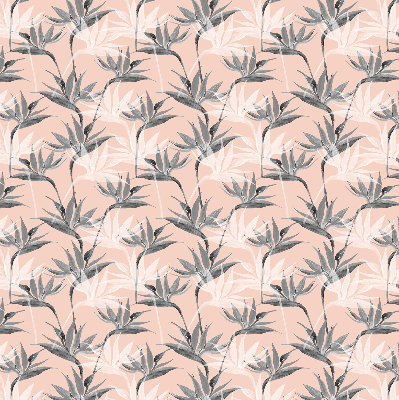 Estor decorativo con flores grises