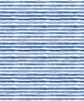 Estor enrollable de tela con rayas azules pintadas