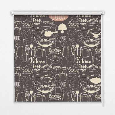 Estor decorativo para utensilios de cocina