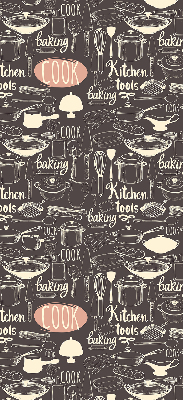 Estor decorativo para utensilios de cocina