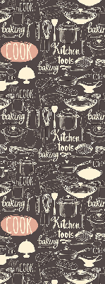Estor decorativo para utensilios de cocina