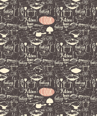 Estor decorativo para utensilios de cocina