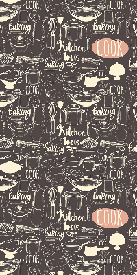 Estor decorativo para utensilios de cocina