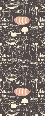 Estor decorativo para utensilios de cocina