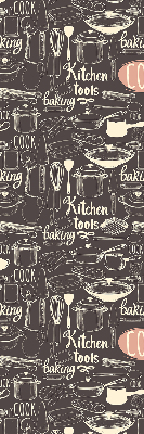 Estor decorativo para utensilios de cocina